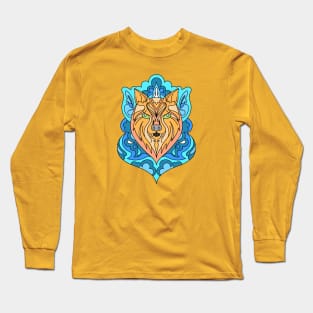 Wolf Mandala Spirit Animal Long Sleeve T-Shirt